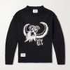 Logo-Intarsia Woven Sweater