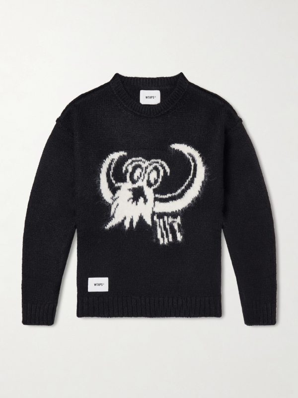 Logo-Intarsia Woven Sweater