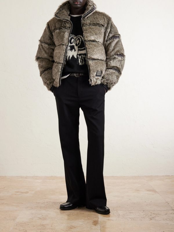 Logo-Intarsia Woven Sweater - OU