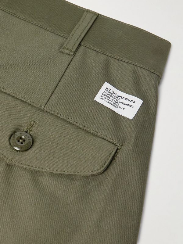 Straight-Leg Pleated Cotton Trousers - CU Straight-Leg Pleated Cotton Trousers - CU