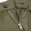 Straight-Leg Pleated Cotton Trousers - E1 Straight-Leg Pleated Cotton Trousers - E1