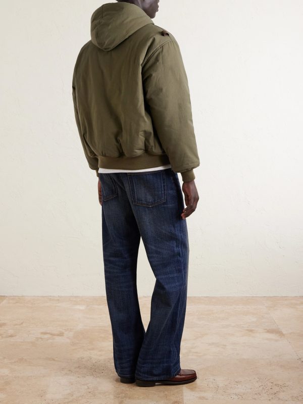 Padded Cotton-Canvas Zip-Up Hooded Jacket - BK Padded Cotton-Canvas Zip-Up Hooded Jacket - BK