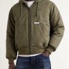 Padded Cotton-Canvas Zip-Up Hooded Jacket - FR Padded Cotton-Canvas Zip-Up Hooded Jacket - FR