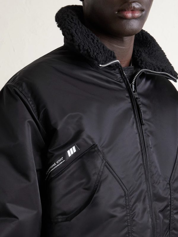 Padded Fleece-Trimmed Shell Jacket - CU