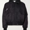 Padded Fleece-Trimmed Shell Jacket