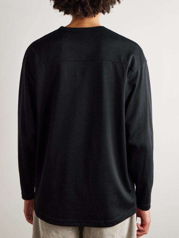 Logo-Appliquéd Cotton-Blend Jersey T-Shirt - BK Logo-Appliquéd Cotton-Blend Jersey T-Shirt - BK