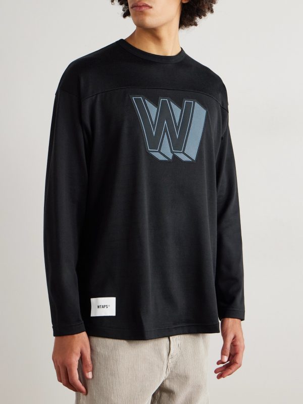 Logo-Appliquéd Cotton-Blend Jersey T-Shirt - FR Logo-Appliquéd Cotton-Blend Jersey T-Shirt - FR