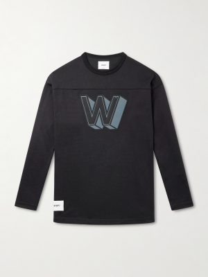 Logo-Appliquéd Cotton-Blend Jersey T-Shirt Logo-Appliquéd Cotton-Blend Jersey T-Shirt