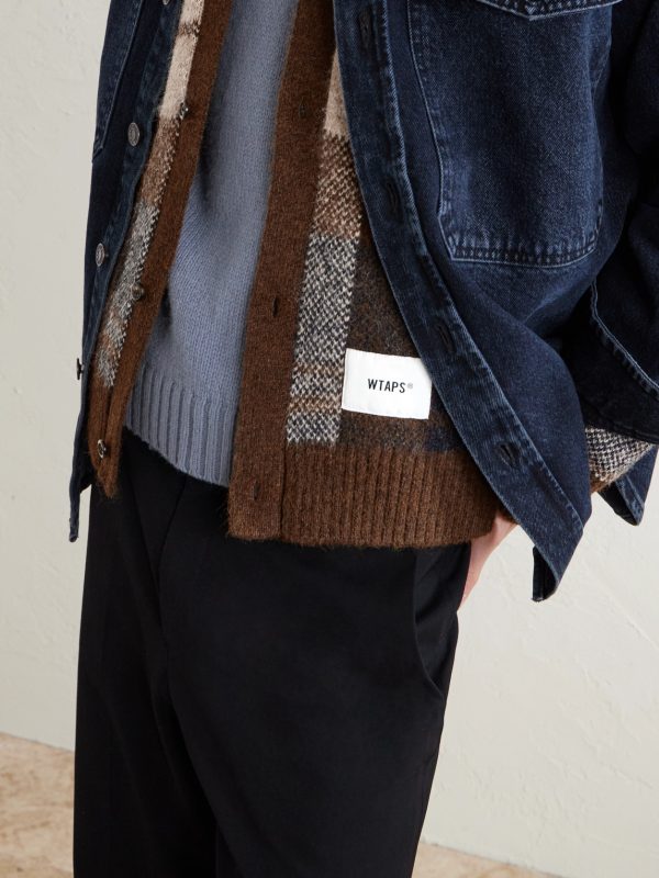 Palmer Logo-Appliquéd Checked Jacquard-Knit Cardigan - CU