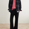 Logo-Appliquéd Checked Brushed Wool-Blend Overshirt - OU Logo-Appliquéd Checked Brushed Wool-Blend Overshirt - OU