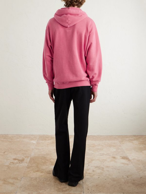 Logo-Appliqued Cotton-Blend Jersey Hoodie - BK Logo-Appliqued Cotton-Blend Jersey Hoodie - BK
