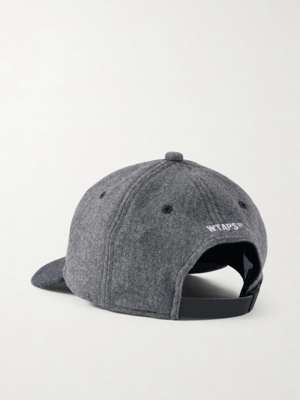 Logo-Embroidered Wool-Blend Flannel Baseball Cap - BK Logo-Embroidered Wool-Blend Flannel Baseball Cap - BK