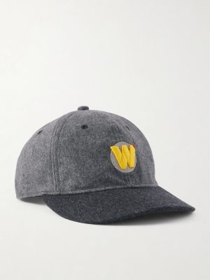 Logo-Embroidered Wool-Blend Flannel Baseball Cap Logo-Embroidered Wool-Blend Flannel Baseball Cap