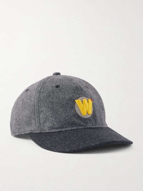 Logo-Embroidered Wool-Blend Flannel Baseball Cap Logo-Embroidered Wool-Blend Flannel Baseball Cap