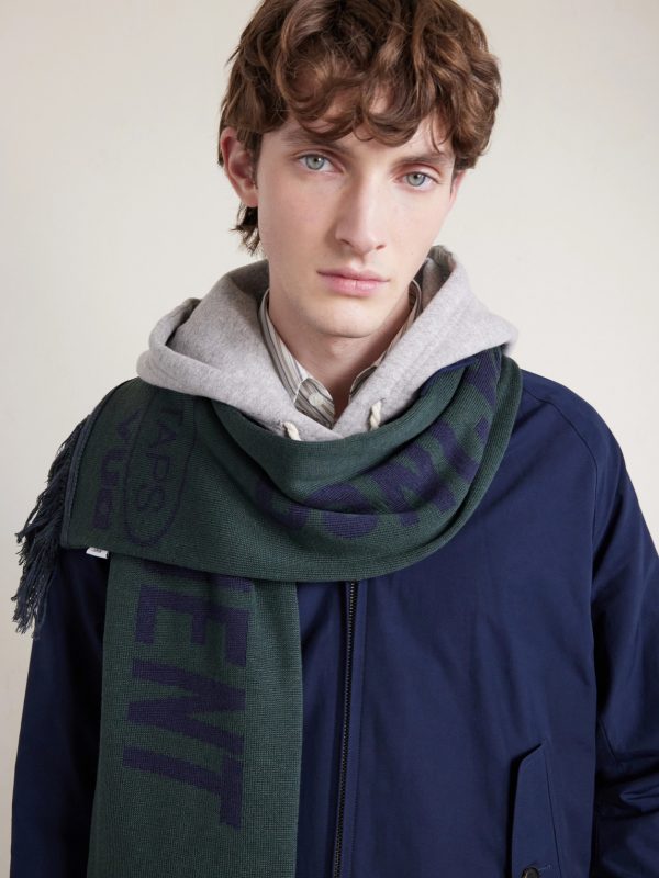 Evasion Fringed Knitted Scarf - OU