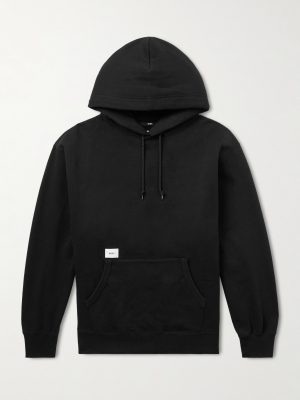 Aon Logo-Appliquéd Cotton-Jersey Hoodie Aon Logo-Appliquéd Cotton-Jersey Hoodie