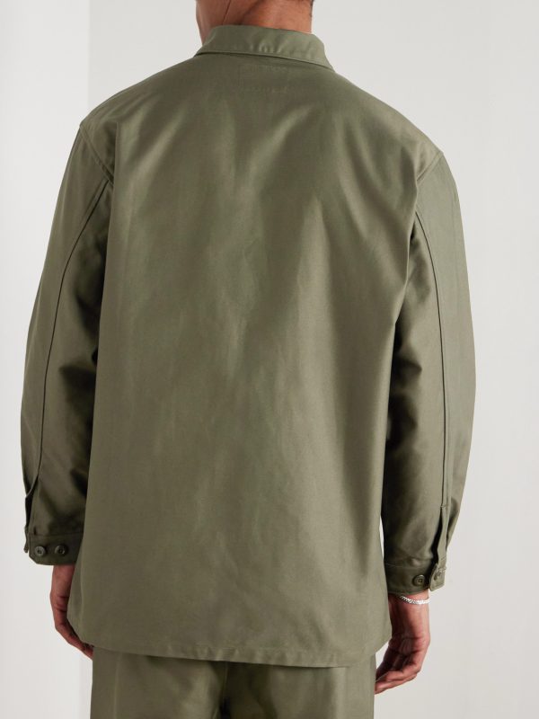 Logo-Appliquéd Cotton-Twill Shirt - BK Logo-Appliquéd Cotton-Twill Shirt - BK