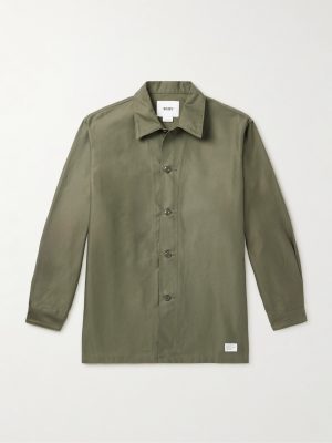 Logo-Appliquéd Cotton-Twill Shirt Logo-Appliquéd Cotton-Twill Shirt
