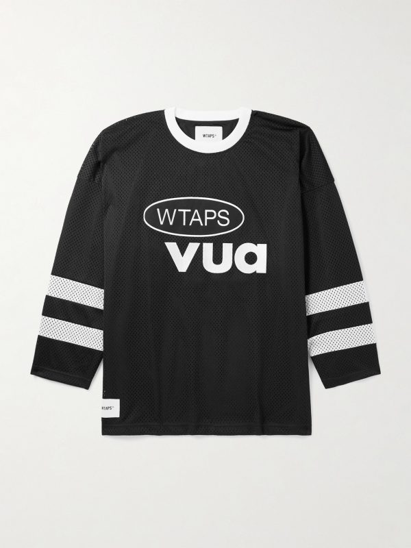 Netminder Logo-Appliquéd Embroidered Mesh T-Shirt Netminder Logo-Appliquéd Embroidered Mesh T-Shirt