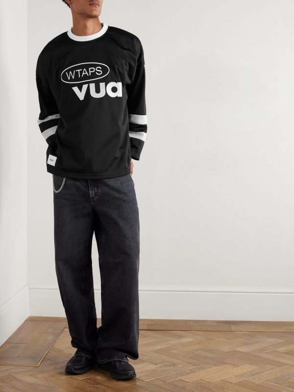 Netminder Logo-Appliquéd Embroidered Mesh T-Shirt - OU Netminder Logo-Appliquéd Embroidered Mesh T-Shirt - OU