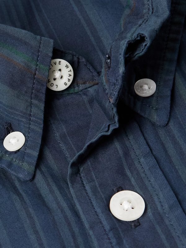 Button-Down Collar Striped Cotton-Broadcloth Shirt - CU