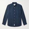 Button-Down Collar Striped Cotton-Broadcloth Shirt
