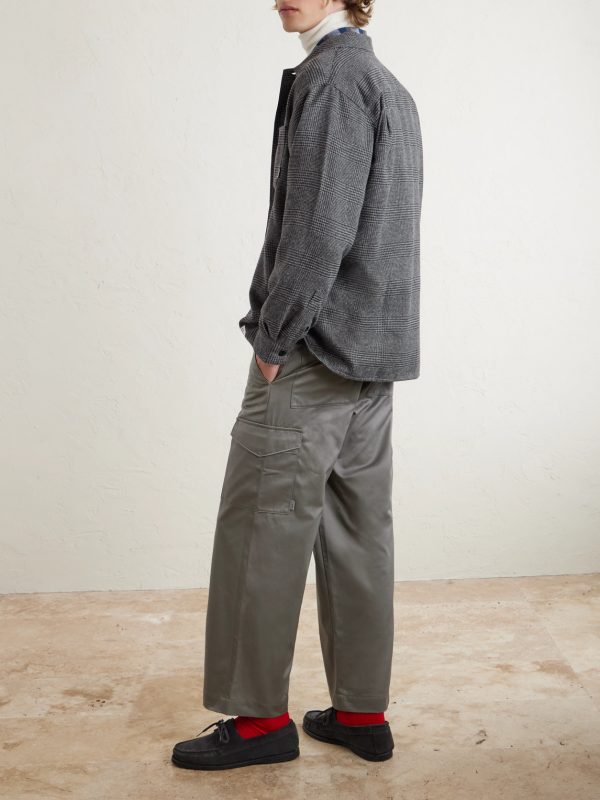 Crumb Houndstooth Flannel Shirt - BK