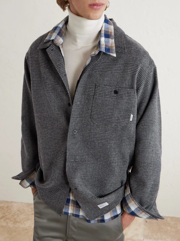 Crumb Houndstooth Flannel Shirt - CU