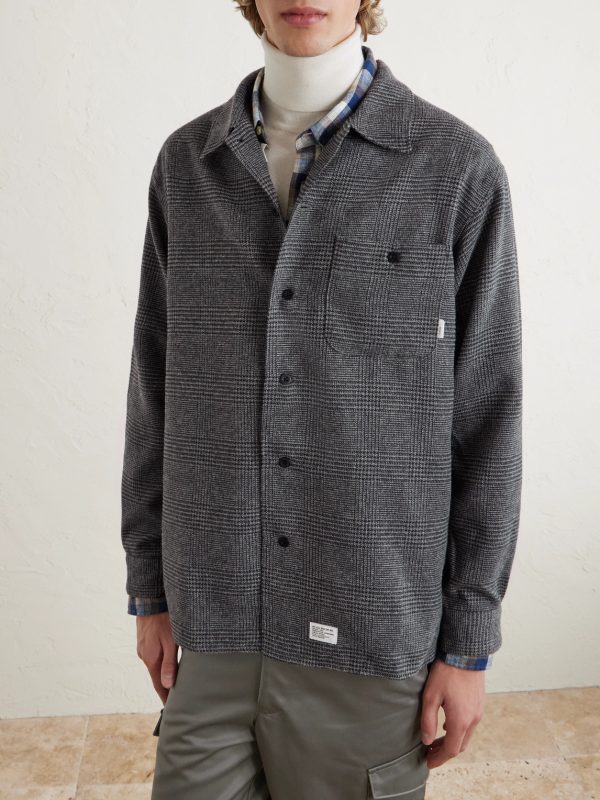 Crumb Houndstooth Flannel Shirt - FR