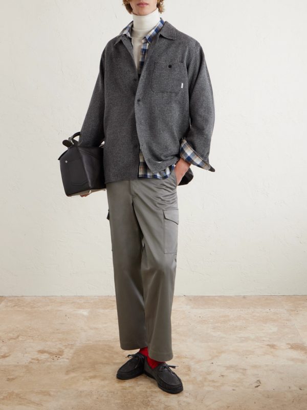 Crumb Houndstooth Flannel Shirt - OU