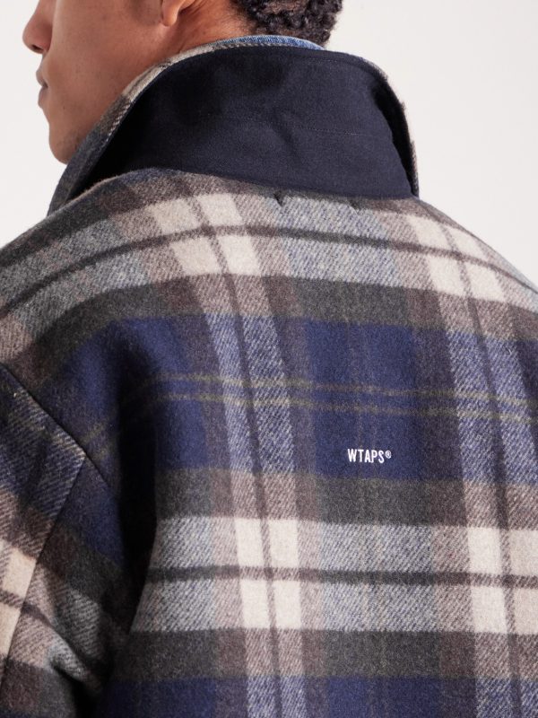 Wrecker Padded Checked Melton Wool-Blend Jacket - CU