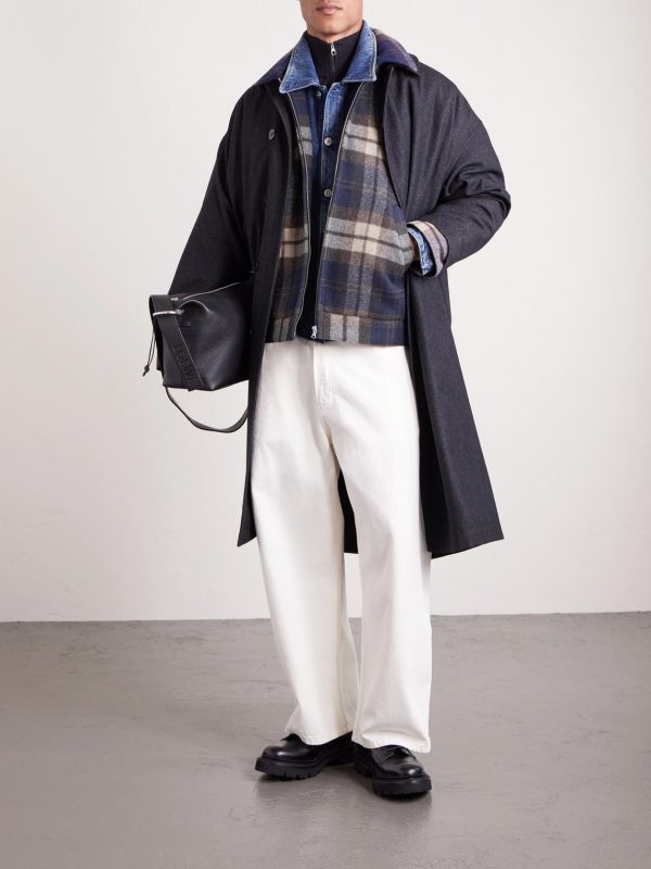 Wrecker Padded Checked Melton Wool-Blend Jacket - OU