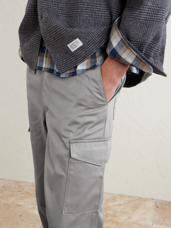 Straight-Leg Cotton-Blend Twill Trousers - E1 Straight-Leg Cotton-Blend Twill Trousers - E1