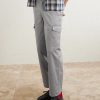 Straight-Leg Cotton-Blend Twill Trousers - FR Straight-Leg Cotton-Blend Twill Trousers - FR