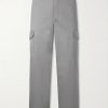 Straight-Leg Cotton-Blend Twill Trousers Straight-Leg Cotton-Blend Twill Trousers