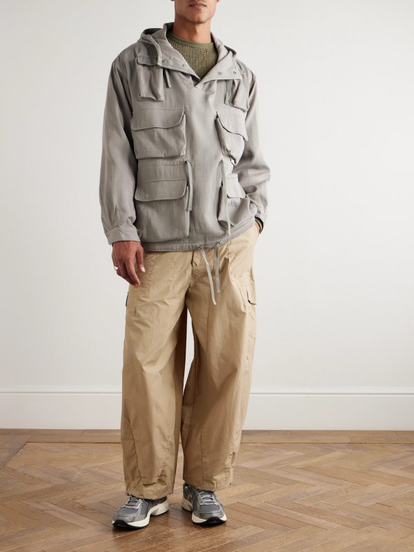 Cotton-Twill Hooded Overshirt - OU Cotton-Twill Hooded Overshirt - OU