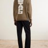 Logo-Intarsia Ribbed-Knit Sweater - BK