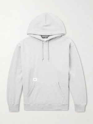 Aon Logo-Appliquéd Cotton-Jersey Hoodie Aon Logo-Appliquéd Cotton-Jersey Hoodie
