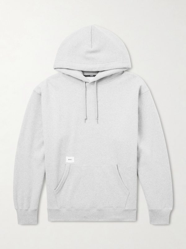 Aon Logo-Appliquéd Cotton-Jersey Hoodie