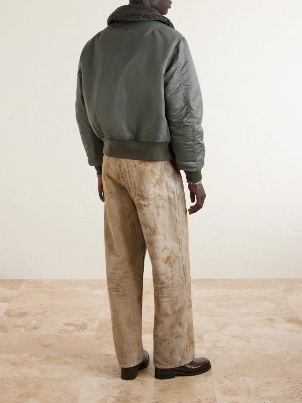 Padded Fleece-Trimmed Shell Jacket - BK Padded Fleece-Trimmed Shell Jacket - BK
