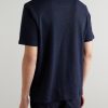 Linen and Organic Cotton-Blend T-Shirt - BK