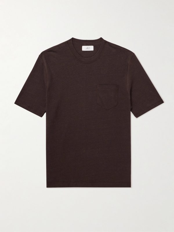 Linen and Organic Cotton-Blend T-Shirt