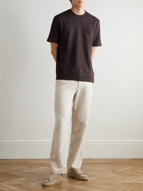 Linen and Organic Cotton-Blend T-Shirt - OU