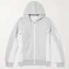 MA-1 Nylon-Trimmed Cotton-Blend Jersey Zip-Up Hoodie