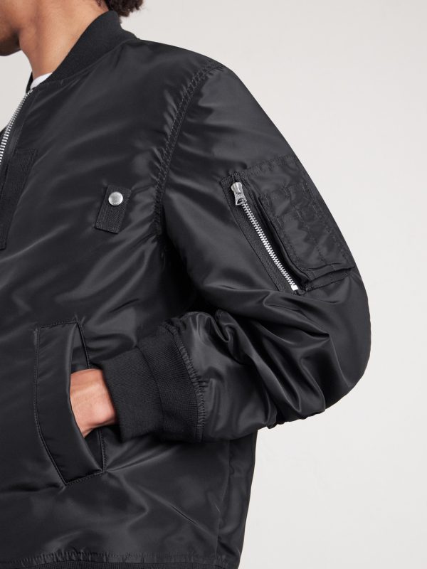Padded Nylon-Twill Bomber Jacket - CU Padded Nylon-Twill Bomber Jacket - CU