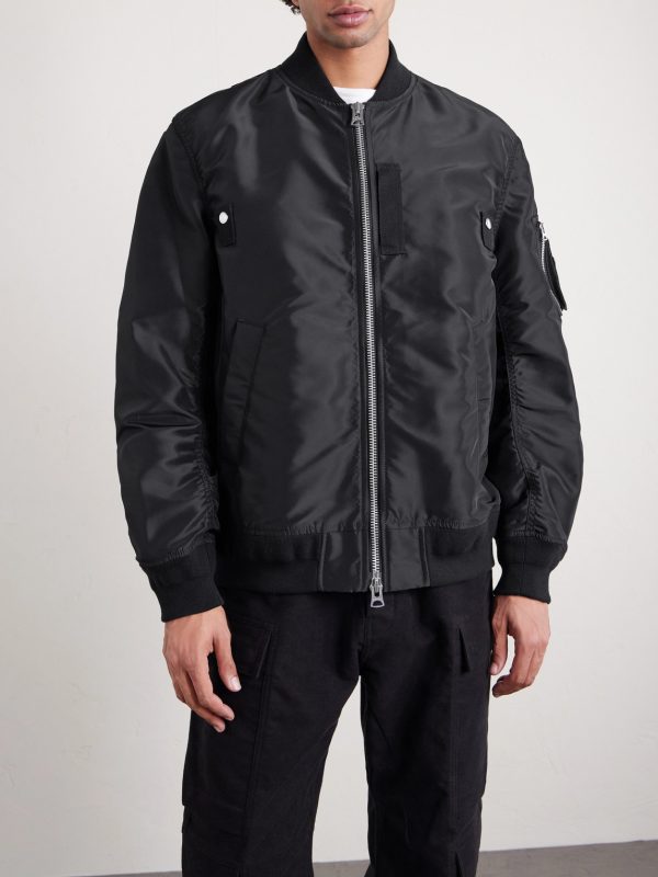 Padded Nylon-Twill Bomber Jacket - FR Padded Nylon-Twill Bomber Jacket - FR