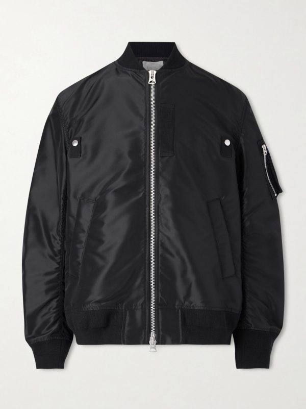 Padded Nylon-Twill Bomber Jacket Padded Nylon-Twill Bomber Jacket