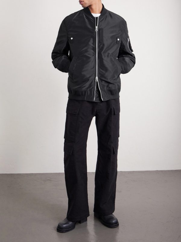 Padded Nylon-Twill Bomber Jacket - OU Padded Nylon-Twill Bomber Jacket - OU