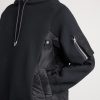 Nylon-Trimmed Cotton-Blend Jersey Hoodie - CU Nylon-Trimmed Cotton-Blend Jersey Hoodie - CU