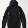 Nylon-Trimmed Cotton-Blend Jersey Hoodie Nylon-Trimmed Cotton-Blend Jersey Hoodie